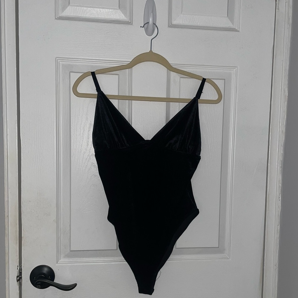 Black tank top bodysuit